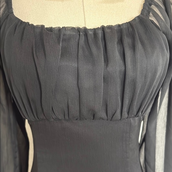 Altar’d State Black long sleeve Dress 🖤 Sz Small - Picture 8 of 9